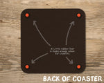 Fox Red Labrador Coaster - First Flush of Colour - Kitchy & Co glass coaster
