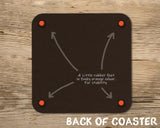 Fox Red Labrador Coaster - First Flush of Colour - Kitchy & Co glass coaster