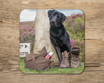 Black Labrador Mug - Which way would you go ? - Kitchy & Co 10oz Mug With Matching Coaster Mugs