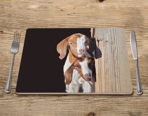 Goat Placemat - The Adventure starts here - Kitchy & Co Placemat