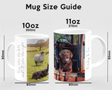 Pig and Hens Mug - Bertie shares his lunch - Kitchy & Co Mugs