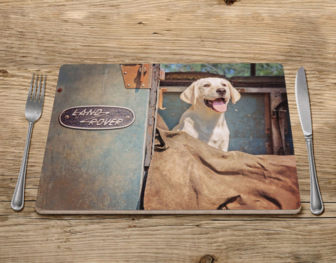Yellow Labrador Puppy Placemat - Watch and Learn - Kitchy & Co Placemat