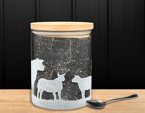 750ml Glass storage jar - Beltex Sheep