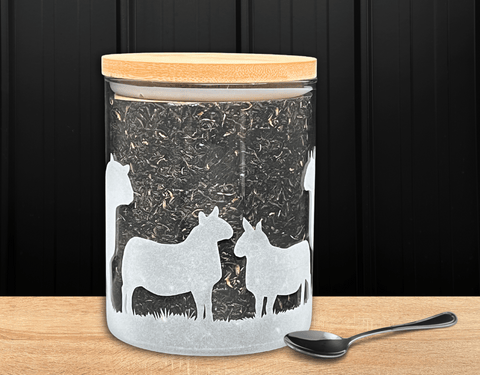750ml Glass storage jar - Cheviot Sheep