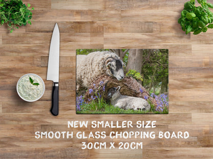 Swaledale Sheep glass chopping board - I've been looking for Ewe