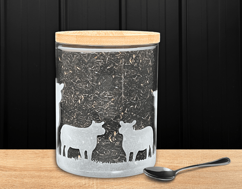 750ml Glass storage jar - Texel Sheep