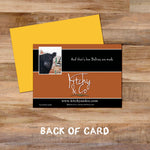 Belted galloway greetings card - And that's how belties are made - Kitchy & Co