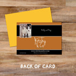 Tri Colour Border Collie greetings card - If your names not down - Kitchy & Co