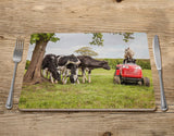 Funny Farming Placemat - Off to Mow the Meadow - Kitchy & Co Placemat