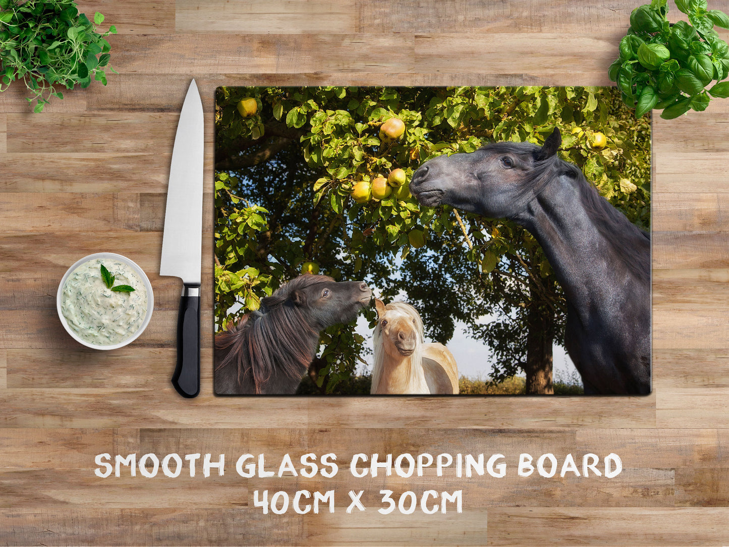 Pony Glass Chopping Board - Tall Friend - Kitchy & Co Chopping Board