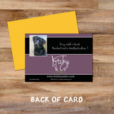 Black labrador greetings card - Which way would you go ? - Kitchy & Co