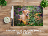 Fox Red Labrador Glass Chopping Board - First Flush of Colour - Kitchy & Co Chopping Board