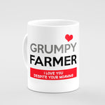Grumpy Farmer Valentines Mug - Kitchy & Co Mug