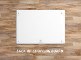 Christmas glass chopping board - Snowy Swaledales - Kitchy & Co Chopping Board