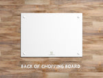 Christmas glass chopping board - Abominable Snowbull - Kitchy & Co Chopping Board