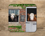 Hereford Cow Mug - Free samples Welcome - Kitchy & Co 10oz Mug with Matching Coaster Mugs