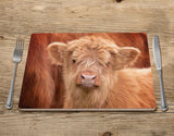 Highland Calf Placemat - Fluffy - Kitchy & Co Placemat
