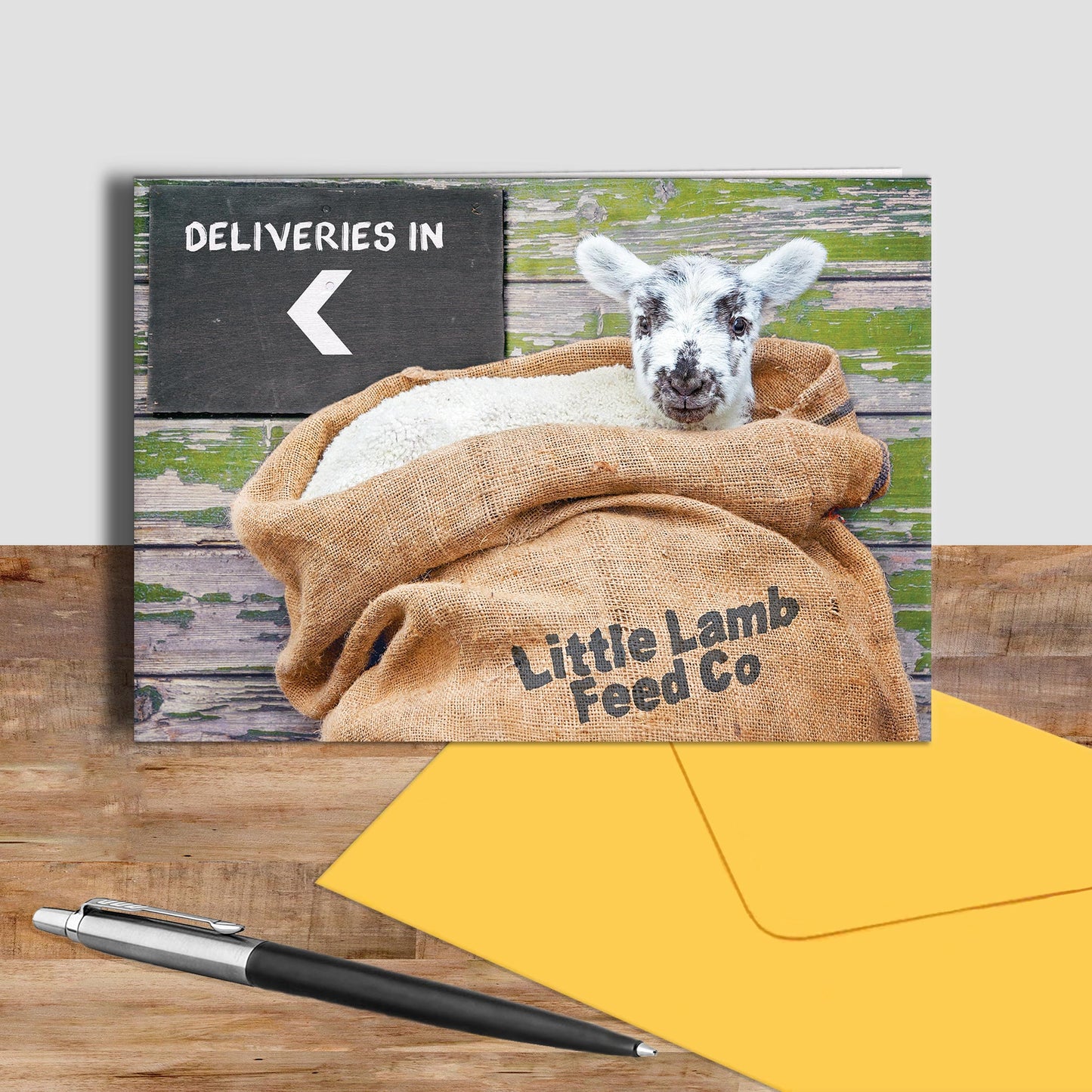 Little lamb greetings card - Happy Stowaway - Kitchy & Co