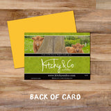 Highland Calves greetings card - From little acorns mighty oaks grow - Kitchy & Co