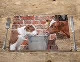Red Collie and Calf Placemat - Sharing is Caring - Kitchy & Co Placemat