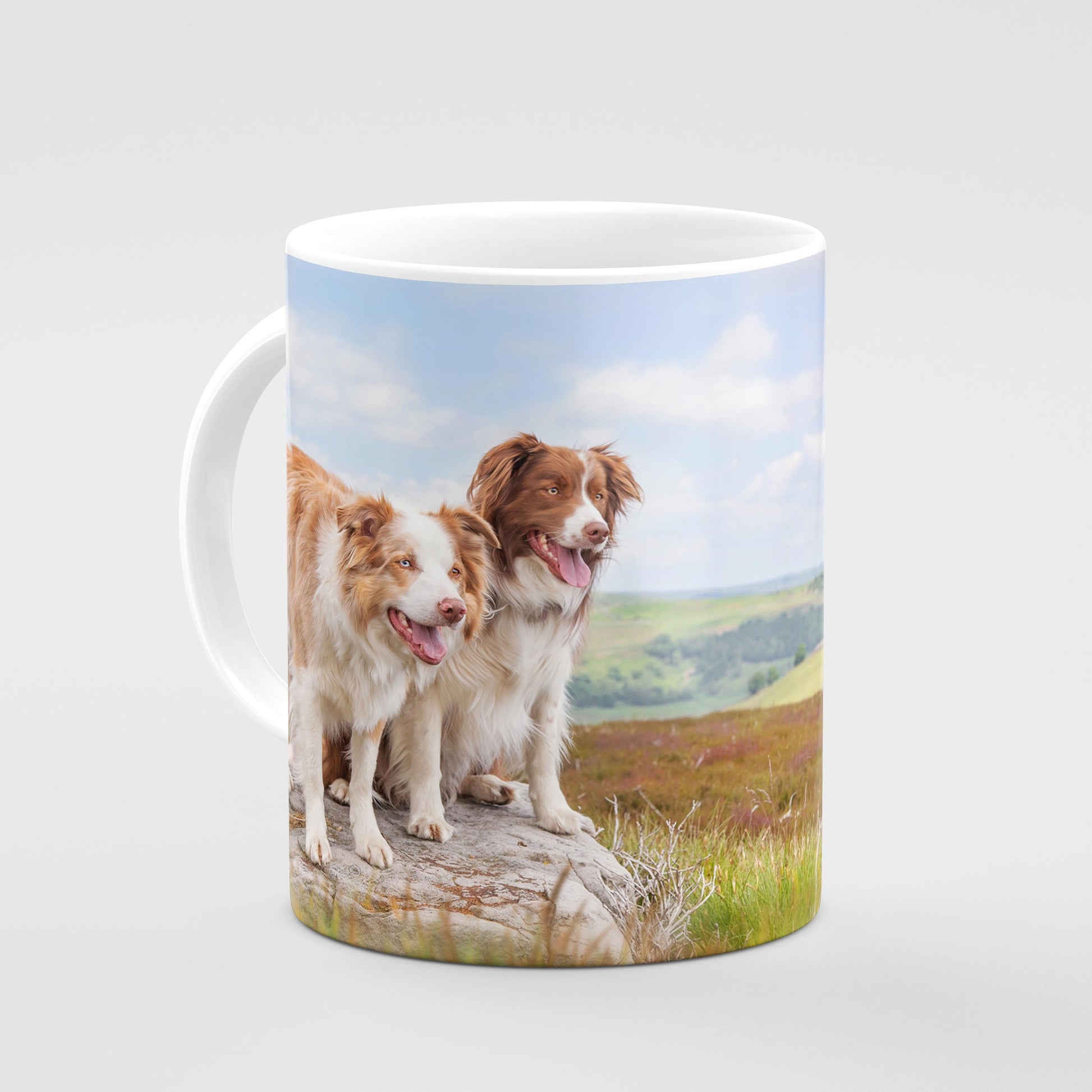 Red Merle Collie Mug - Ready to Rock - Kitchy & Co 10oz Mug Mugs