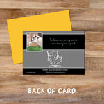 Sheepdog Training greetings card - Please give generously - Kitchy & Co