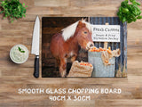 Shetland pony Glass chopping board - Try before you buy - Kitchy & Co Chopping Board