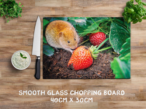 Vole glass chopping board - Caught Red Handed - Kitchy & Co Chopping Board