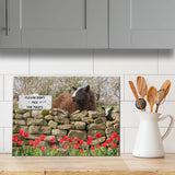Zwartble glass chopping board - Can Ewe resist temptation - Kitchy & Co Chopping Board