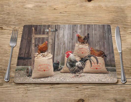 Chicken Placemat - Clucking good corn improved blend - Kitchy & Co Placemat