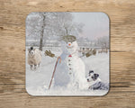 Christmas Mug - One Snowman and his Dog - Kitchy & Co Mug and matching coaster Mugs