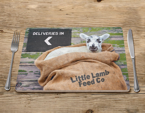 Little Lamb Placemat - Happy Stowaway - Kitchy & Co Placemat
