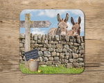 Donkey drinks Coaster - Dandy and Buttercup - Kitchy & Co glass coaster