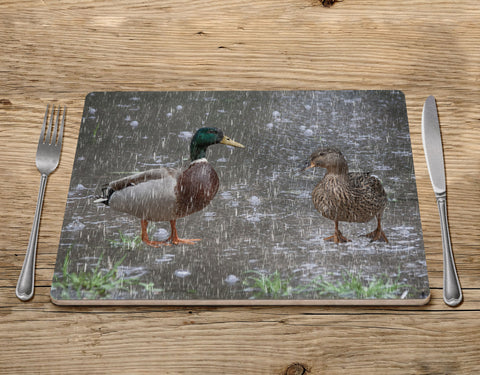Two Ducks Placemat - The Great British Weather - Kitchy & Co Placemat