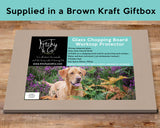 Fox Red Labrador Glass Chopping Board - First Flush of Colour - Kitchy & Co Chopping Board