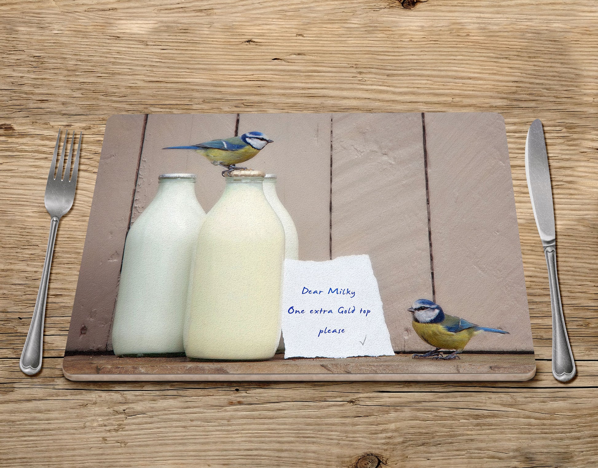 Bluetit Placemat - Goldtop - Kitchy & Co Placemat