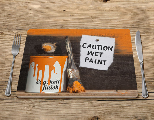 Robin Placemat - Caution Wet Paint - Kitchy & Co Placemat