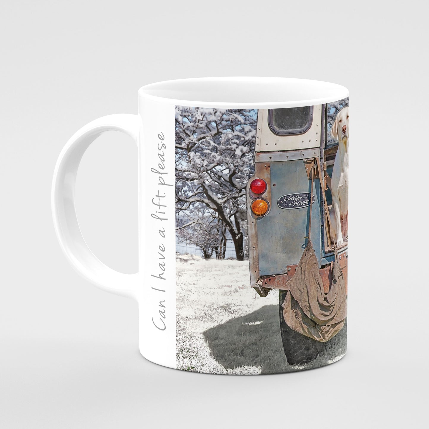 Christmas Mug - Can I have a lift please - Kitchy & Co Mugs