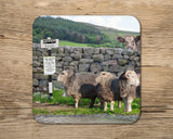 Herdwick sheep drinks Coaster - Why walk when Ewe can take the bus - Kitchy & Co glass coaster