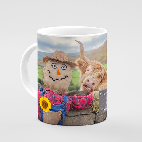 Highland Cow Mug - Village scarecrow festival - Kitchy & Co 10oz Mug Mugs