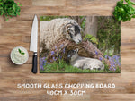Swaledale Sheep glass chopping board - I've been looking for Ewe - Kitchy & Co Chopping Board