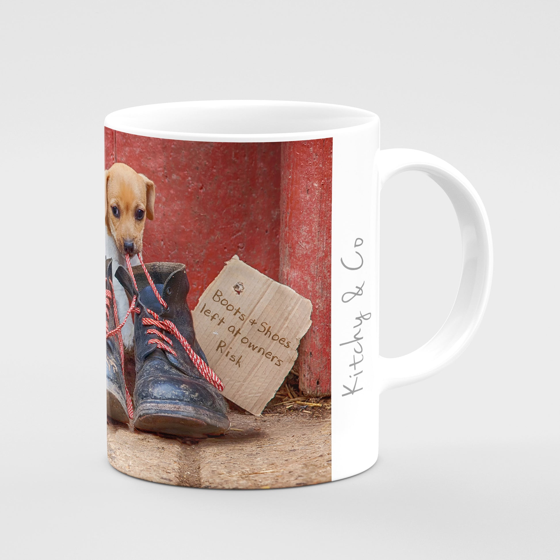 Jack Russell Terrier Pups Mug - New laces for old boots - Kitchy & Co Mugs