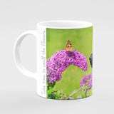 Labrador and Butterfly Mug - Take time to smell the flowers - Kitchy & Co Mugs