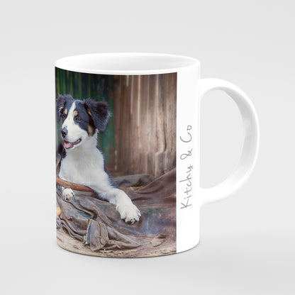 Working Sheepdog Mug - Shepherds new helper - Kitchy & Co Mugs