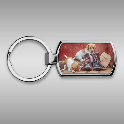 Jack russell Keyring - New laces for old boots - Kitchy & Co keyring