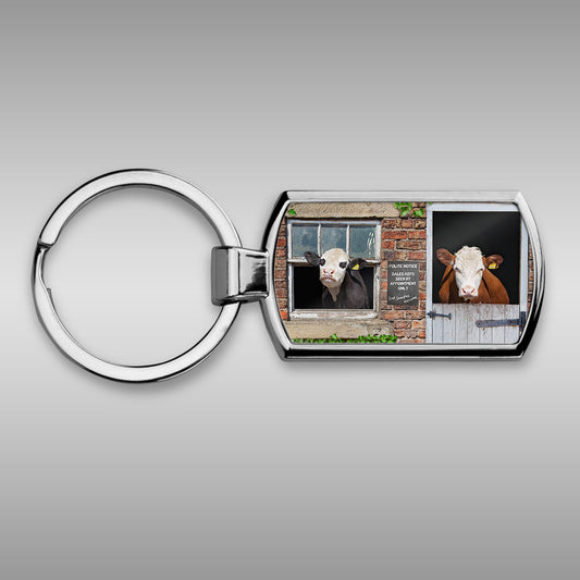 Herefords cows Keyring - Free samples Welcome - Kitchy & Co keyring