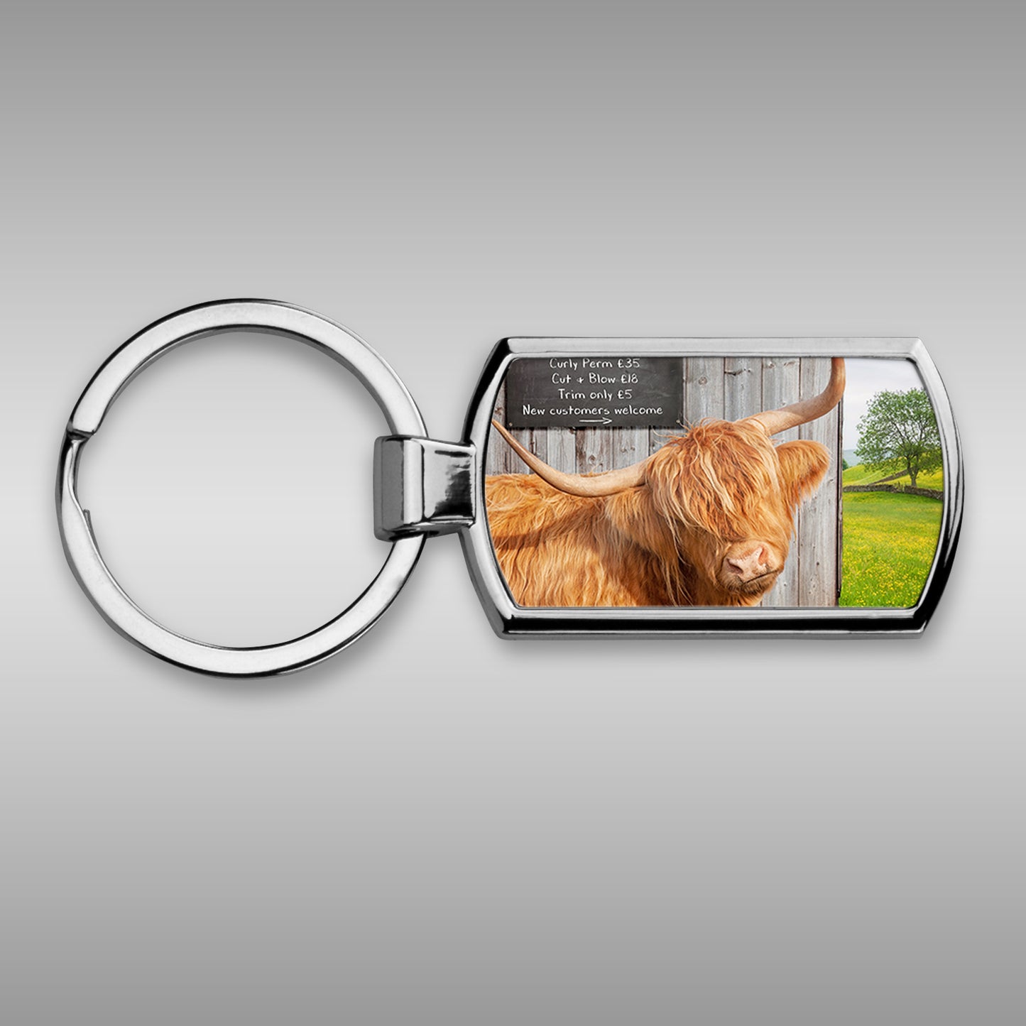 Highland cow Keyring - Meadow barn - Kitchy & Co keyring