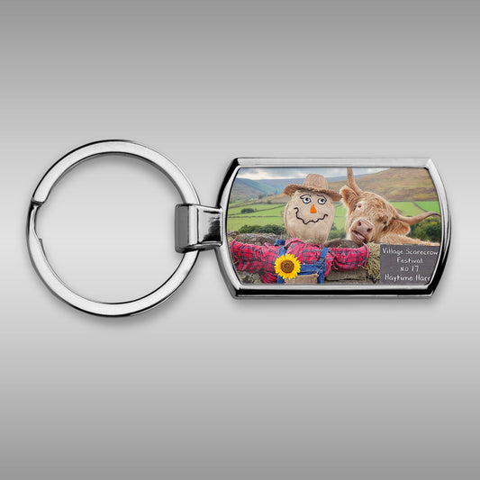 Highland cow Keyring - Village scarecrow festival - Kitchy & Co keyring