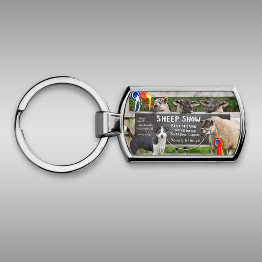 Sheep Show Keyring - Young Sheep handler - Kitchy & Co keyring