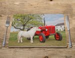 Shetland Pony and Tractor Placemat - Horse Power - Kitchy & Co Placemat